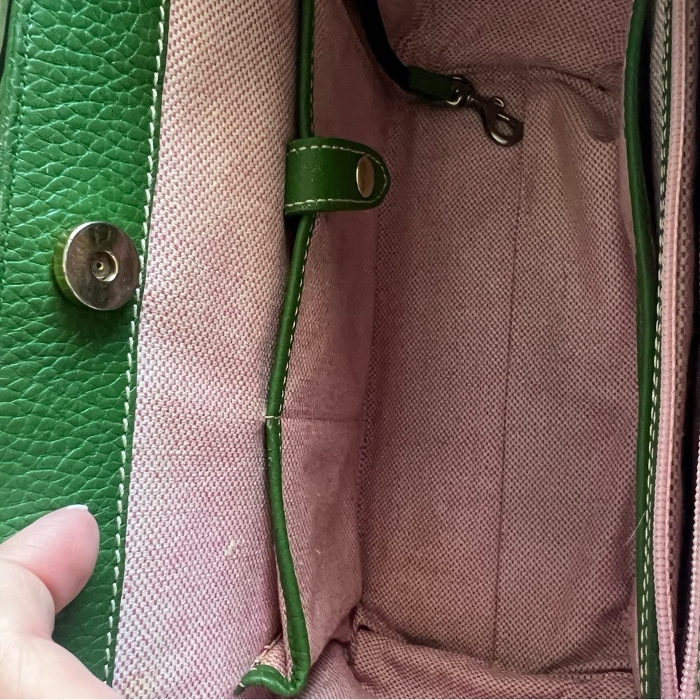 Dooney & Bourke Green Leather Bag - EUC - Picture 9 of 13